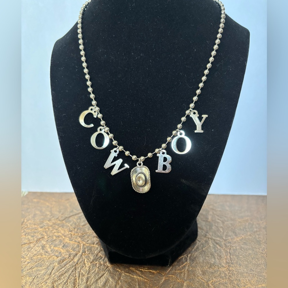 18” Cowboy Charm Ball Chain Necklace